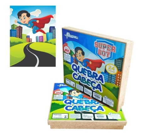 QUEBRA CABECA MADEIRA SUPER BOY 24PCS